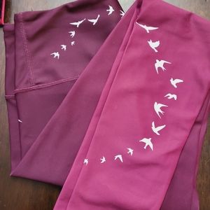 Silver icing birds in flight